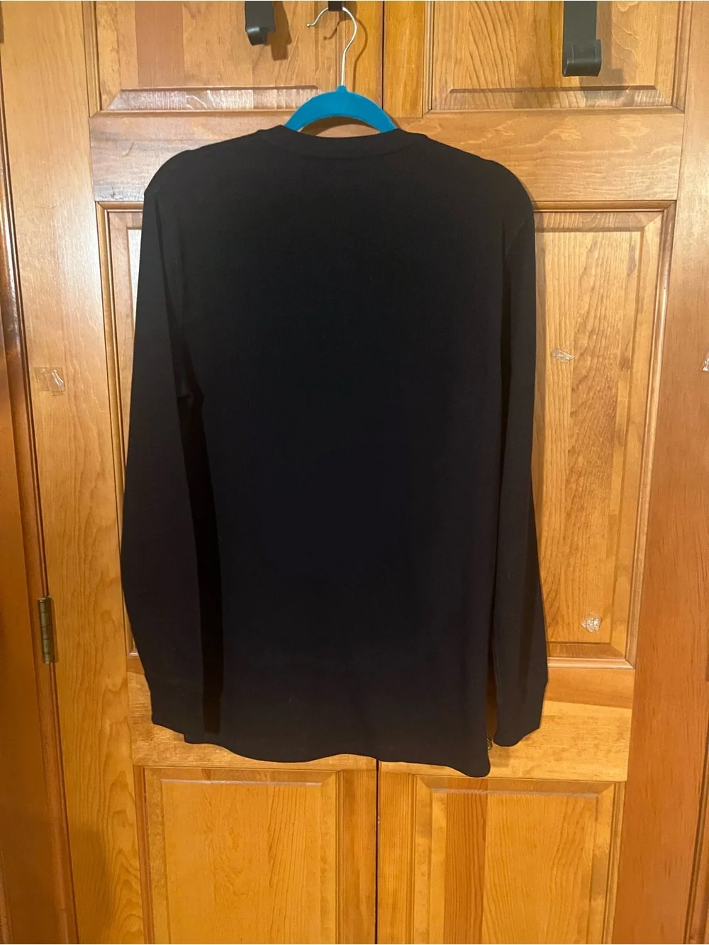 Polo by Ralph Lauren Black Long-Sleeve Henley with Red Pony
